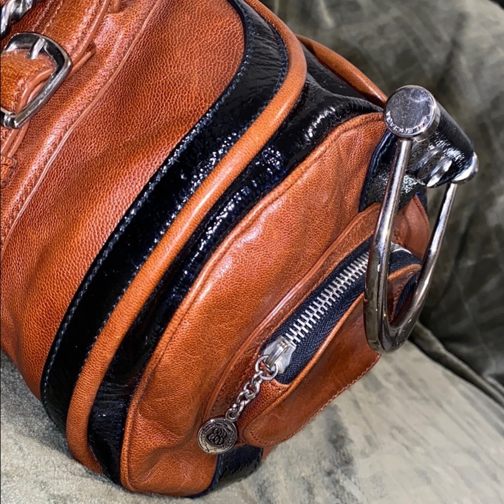 Balenciaga Two Toned Leather Embossed Satchel Bag - Picture 12 of 16